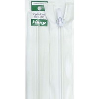 Vizzy Open End Zip 65cm, Colour 01 WHITE