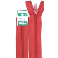 Vizzy Open End Zip 65cm, Colour 32 DARK RED
