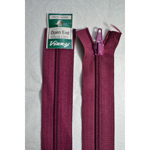 Vizzy Open End Zip 65cm, Colour 34 BURGUNDY