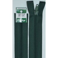 Vizzy Open End Zip 65cm, Colour 46 BOTTLE GREEN