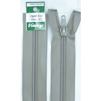 Vizzy Open End Zip 65cm, Colour 61 PEARL GREY