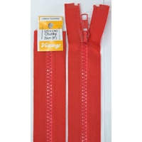 Vizzy Chunky Open End Zip 20cm, Colour 31 RED