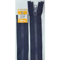 Vizzy Chunky Open End Zip 20cm, Colour 58 NAVY