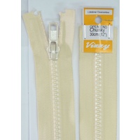 Vizzy Chunky Open End Zip 30cm, Colour 04 CALICO
