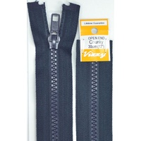 Vizzy Chunky Open End Zip 30cm, Colour 58 NAVY
