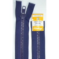 Vizzy Chunky Open End Zip 30cm, Colour 59 FRENCH NAVY