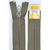 Vizzy Chunky Open End Zip 35cm, Colour 12 CHESTNUT