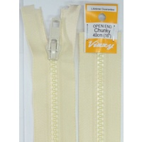 Vizzy Chunky Open End Zip 40cm, Colour 04 CALICO