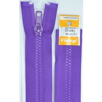 Vizzy Chunky Open End Zip 40cm, Colour 109 PURPLE