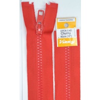 Vizzy Chunky Open End Zip 40cm, Colour 31 RED