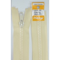 Vizzy Chunky Open End Zip 45cm, Colour 04 CALICO