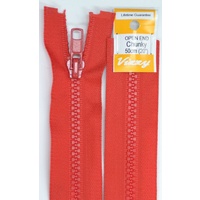 Vizzy Chunky Open End Zip 50cm, Colour 31 RED