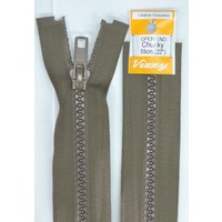 Vizzy Chunky Open End Zip 55cm, Colour 12 CHESTNUT