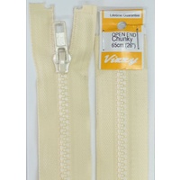 Vizzy Chunky Open End Zip 65cm, Colour 04 CALICO