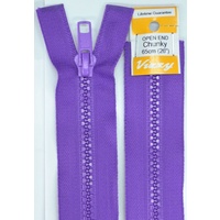 Vizzy Chunky Open End Zip 65cm, #109 PURPLE