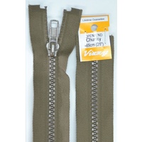 Vizzy Chunky Open End Zip 65cm, Colour 12 CHESTNUT