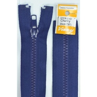 Vizzy Chunky Open End Zip 65cm, Colour 59 FRENCH NAVY
