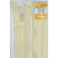Vizzy Chunky Open End Zip 70cm, Colour 04 CALICO