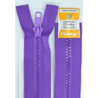 Vizzy Chunky Open End Zip 70cm, Colour 109 PURPLE