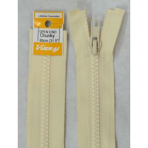 Vizzy Chunky Open End Zip 80cm, Colour 04 CALICO