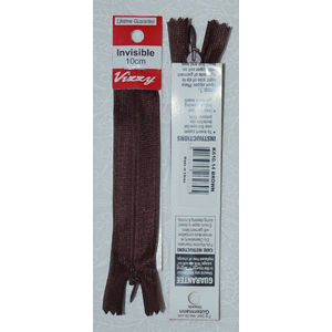 Vizzy Invisible Zip 10cm, Colour 14 BROWN