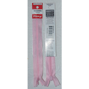 Vizzy Invisible Zip 15cm, Colour 26 BABY PINK, A Quality Brand Name Zipper