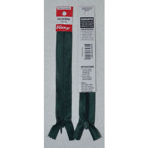 Vizzy Invisible Zip 15cm, Colour 46 HUNTER GREEN