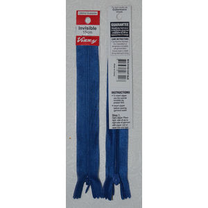 Vizzy Invisible Zip 15cm, Colour 70 MIDNIGHT BLUE, A Quality Brand Name Zipper