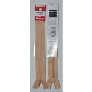 Vizzy Invisible Zip 15cm, Colour 73 BUTTERMILK