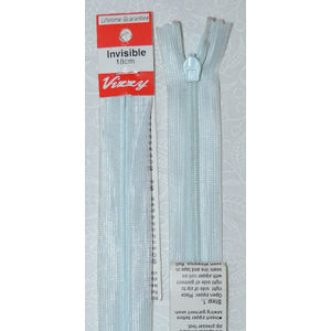 Vizzy Invisible Zip 18cm, Colour 100 DELFT BLUE, A Quality Brand Name Zipper