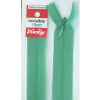 Vizzy Invisible Zip 18cm, Colour 119 SEA GREEN, A Quality Brand Name Zipper