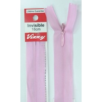 Vizzy Invisible Zip 18cm, Colour 121 DUSTY PINK