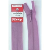 Vizzy Invisible Zip 18cm, Colour 122 VIOLET