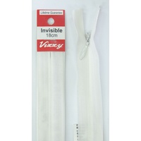 Vizzy Invisible Zip 18cm, Colour 66 BONE, A Quality Brand Name Zipper