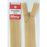 Vizzy Invisible Zip 18cm, Colour 73 BUTTERMILK