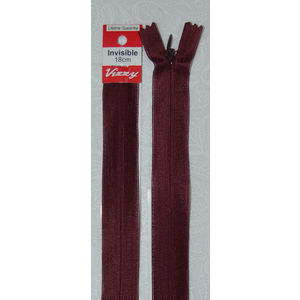 Vizzy Invisible Zip 18cm, Colour 79 DARK MAROON