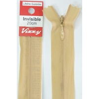 Vizzy Invisible Zip 20cm, Colour 73 BUTTERMILK