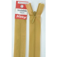 Vizzy Invisible Zip 20cm, Colour 76 MUSTARD, A Quality Brand Name Zipper
