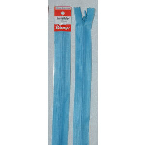 Vizzy Invisible Zip 25cm, Colour 101 OPAL BLUE