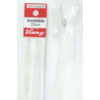 Vizzy Invisible Zip 25cm, Colour 66 BONE