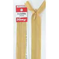 Vizzy Invisible Zip 25cm, Colour 73 BUTTERMILK