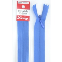 Vizzy Invisible Zip 30-35cm, Colour 115 BRIGHT BLUE, A Quality Brand Name Zipper