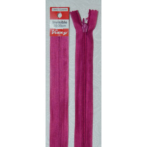 Vizzy Invisible Zip 30-35cm, Colour 123 GARDEN ROSE, A Quality Brand Name Zipper