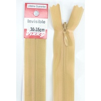 Vizzy Invisible Zip 30-35cm, Colour 73 BUTTERMILK, A Quality Brand Name Zipper