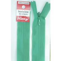 Vizzy Invisible Zip 40-45cm, Colour 119 SEA GREEN, A Quality Brand Name Zipper