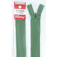 Vizzy Invisible Zip 40-45cm, Colour 120 DUSTY GREEN, A Quality Brand Name Zipper