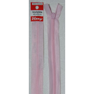 Vizzy Invisible Zip 40-45cm, Colour 26 BABY PINK, A Quality Brand Name Zipper