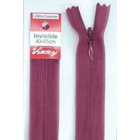 Vizzy Invisible Zip 40-45cm, Colour 34 BURGUNDY, A Quality Brand Name Zipper