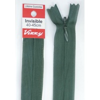 Vizzy Invisible Zip 40-45cm, Colour 46 BOTTLE GREEN, A Quality Brand Name Zipper
