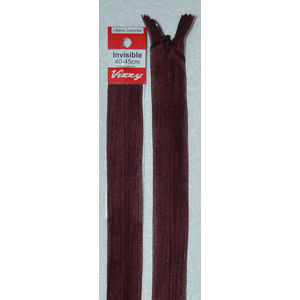 Vizzy Invisible Zip 40-45cm, Colour 79 DARK MAROON